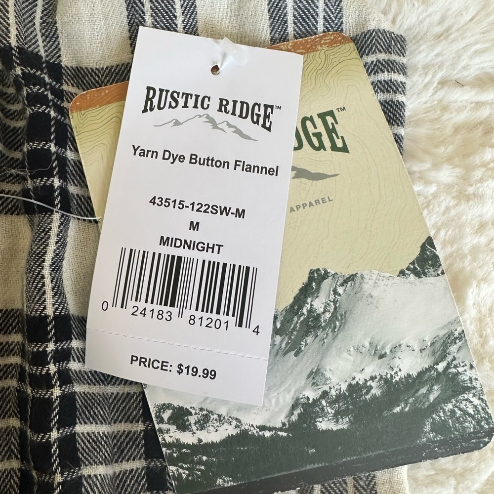 Rustic Ridge flannel Size Medium - Picture 4 of 6